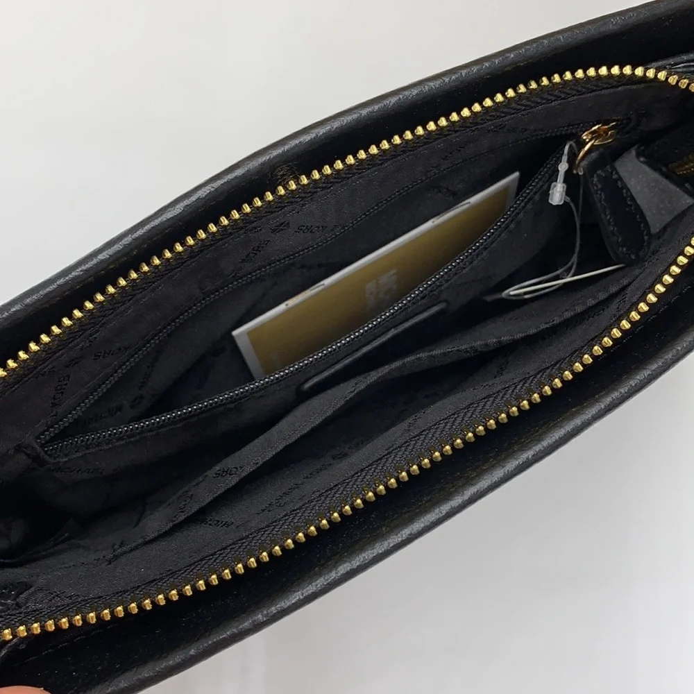 MICHAEL KORS LARGE TRIPLE XBODY BAG BLACK COLOR